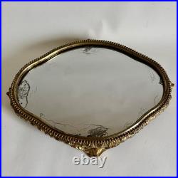 Escalier De Cristal Lahoche Centre Surtout Table Bronze Doré Époque XIXe Siècle