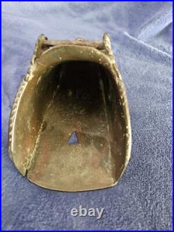 Etrier ancien bronze format sabot XVIII XIX siècle