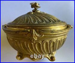 F. BARBEDIENNE Boîte à couvercle Bronze (doré) XIXe siècle