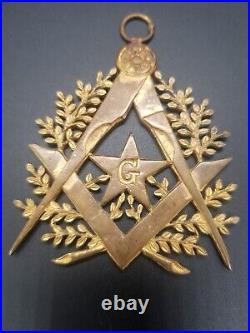 FRANC MAÇONNERIE Médaille-Bijou de MAÎTRE PAR V. GLOTON
