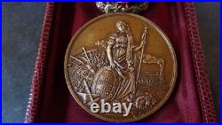 FRANCE. Médaille BRONZE Vannes 1874 Louis Kerjégu XIXè siècle Diam. 70 mm