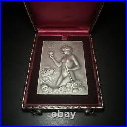 FRANCE, medaille MEDAL, L'ARCHÉOLOGIE bronze argenter vernier art nouveau 1900