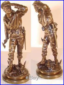 Figure de Bronze, Marine Soldat, le Bayard, c. Anfrie, France, XIX Siècle F743