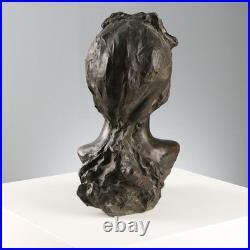Figurine Ancienne Bronze Visage d'une Femme XIXe-XXe Siècle Originale
