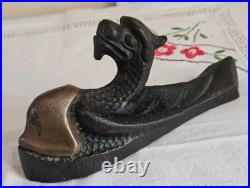 Fin XIX Siecle Presse Papier Chimere Baleine En Fonte Bronze Rd 423475 L 17.50