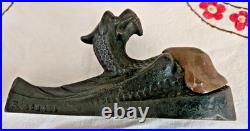 Fin XIX Siecle Presse Papier Chimere Baleine En Fonte Bronze Rd 423475 L 17.50