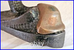 Fin XIX Siecle Presse Papier Chimere Baleine En Fonte Bronze Rd 423475 L 17.50