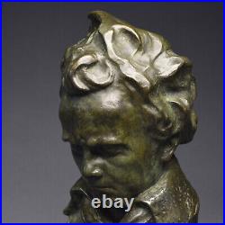 Fin XIXè Début XXè siècle, Importante représentation en bronze de Beethoven