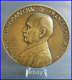 France Francia Medaille De Philippe Petain Marechal De France 1941