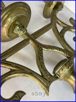 GRANDS CHANDELIERS EN BRONZE DORÉ DE STYLE NÉO GOTHIQUE, XIX eme SIÈCLE