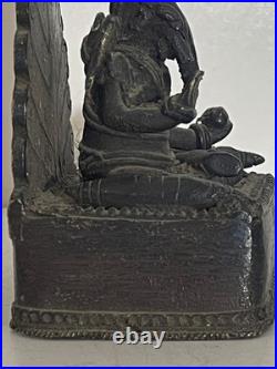 Ganesh ancien en bronze Inde du Sud Karnataka XIXe siècle Cire perdue Hindouisme