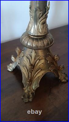 Grand Bougeoir En Bronze Doré Au Mercure, Seconde Moitié Du XIXe Siècle Grand Bougeoir En Bronze Doré Au Mercure, Seconde Moitié Du XIXe Siècle