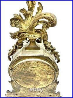Grand Cartel Violon En Bronze du XIX Eme Siècle Style Louis XV