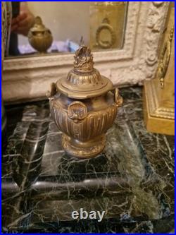 Grand Encrier Ancien En Marbre Et Bronze XIX ÈME Siècle
