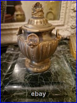 Grand Encrier Ancien En Marbre Et Bronze XIX ÈME Siècle