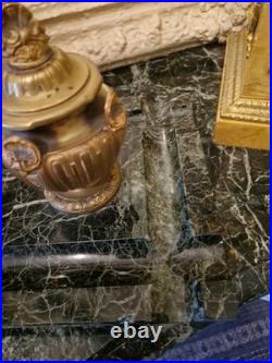 Grand Encrier Ancien En Marbre Et Bronze XIX ÈME Siècle