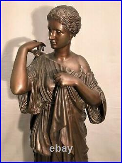 Grand bronze de Diane de Gabies fondeur Barbedienne époque fin XIX ème siècle