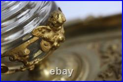 Grand encrier Bronze XIXe siècle objets de bureau (38149)