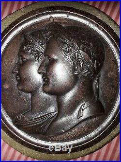 Grande Medaille Bronze Andrieu Napoleon Bonaparte Josephine Empire