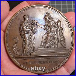 Grande Médaille Naissance Du Futur Comte De Chambord Henri V Andrieu 1824 Bronze
