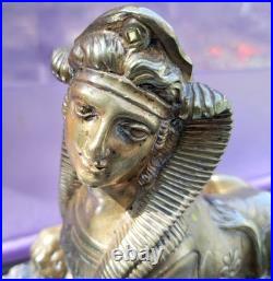 Grande Sphinge en Bronze XIX ème Siècle