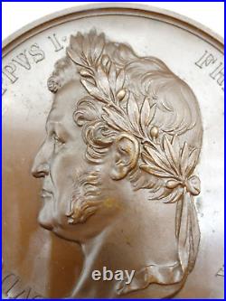 Grande médaille Louis-Philippe. Mexique, prise du fort St Jean d'Ulloa. 1838. Rare
