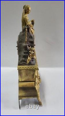 HORLOGE PENDULE LAURO NICE EN BRONZE DORE DU XIX ème SIECLE