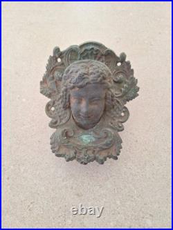 Heurtoir de porte Ancien En Bronze, art décoratif Architectural du XIXe siècle