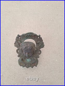 Heurtoir de porte Ancien En Bronze, art décoratif Architectural du XIXe siècle