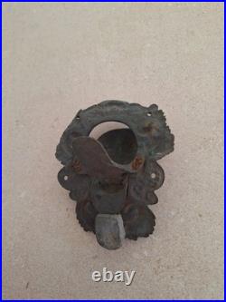 Heurtoir de porte Ancien En Bronze, art décoratif Architectural du XIXe siècle
