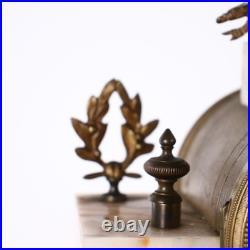 Horloge Triptyque Ancien Bronze Marbre France XIXe Siècle Horloge Triptyque Ancien Bronze Marbre France XIXe Siècle