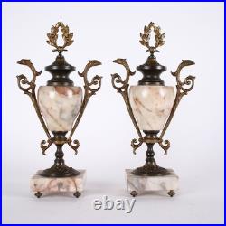 Horloge Triptyque Ancien Bronze Marbre France XIXe Siècle Horloge Triptyque Ancien Bronze Marbre France XIXe Siècle