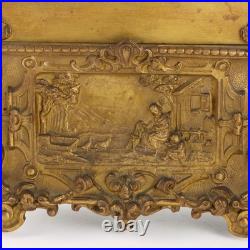 Horloge d'Appui Ancien Bronze Doré France XIXe Siècle Original