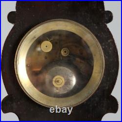 Horloge de Table Ancien Bois Bronze Nacre France XIXe Siècle Original