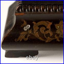 Horloge de Table Ancien Bois Bronze Nacre France XIXe Siècle Original