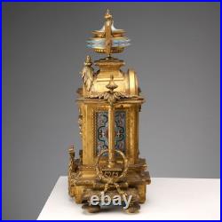 Horloge de Table Ancien Bronze Doré France XIXe-XXe Siècle Original Horloge de Table Ancien Bronze Doré France XIXe-XXe Siècle Original