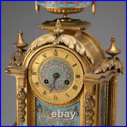 Horloge de Table Ancien Bronze Doré France XIXe-XXe Siècle Original
