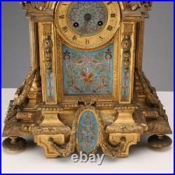 Horloge de Table Ancien Bronze Doré France XIXe-XXe Siècle Original