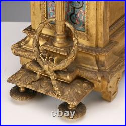 Horloge de Table Ancien Bronze Doré France XIXe-XXe Siècle Original