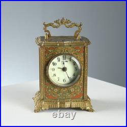 Horloge de Table Ancien Bronze Métal France XIXe-XXe Siècle Original
