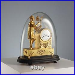 Horloge de Table Napoléon III Ancienne Bronze XIXe Siècle Originale