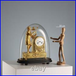 Horloge de Table Napoléon III Ancienne Bronze XIXe Siècle Originale