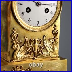 Horloge de Table Napoléon III Ancienne Bronze XIXe Siècle Originale