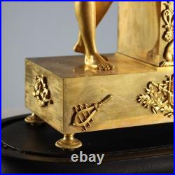 Horloge de Table Napoléon III Ancienne Bronze XIXe Siècle Originale