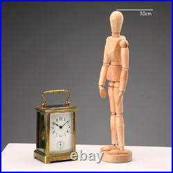 Horloge de Voyage Ancien Bronze Verre Europe XIXe Siècle Original
