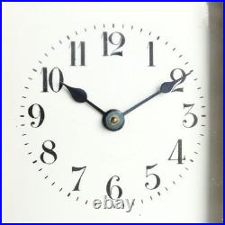 Horloge de Voyage Ancien Bronze Verre Italie du XIXe Siècle Original