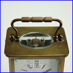 Horloge de Voyage Ancien Bronze avec Trousse XIXe Siècle Original