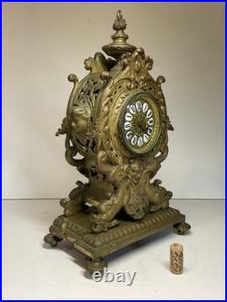 IMPORTANT CARTEL HORLOGE DE 9 KG, EN BRONZE DU XIX eme SIÈCLE. PENDULE