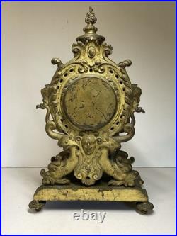 IMPORTANT CARTEL HORLOGE DE 9 KG, EN BRONZE DU XIX eme SIÈCLE. PENDULE