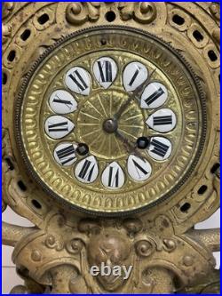 IMPORTANT CARTEL HORLOGE DE 9 KG, EN BRONZE DU XIX eme SIÈCLE. PENDULE